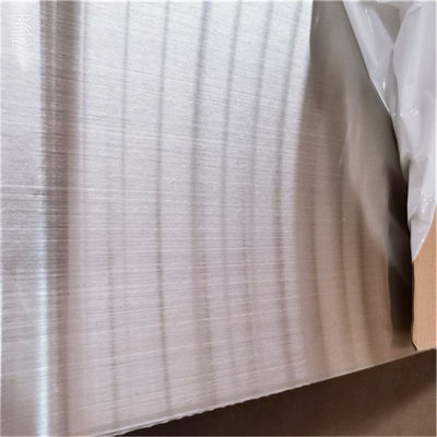 Quality  NO.4 304 2mm Brushed Stainless Steel Sheet 20 Gauge 0.036 12 X 5 factory